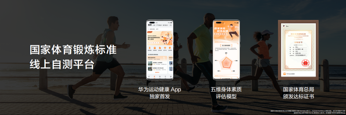 更科学专业：华为运动健康上线“国家体育锻炼标准线上自测平台”(图1)